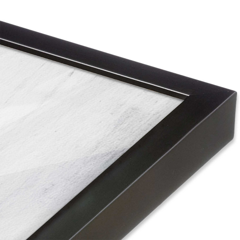 Ensemble de 2 impressions blanches silencieuses dans un cadre brossé, x 16 po, Weathered Zinc, H 12,25 po x l 30,5 po