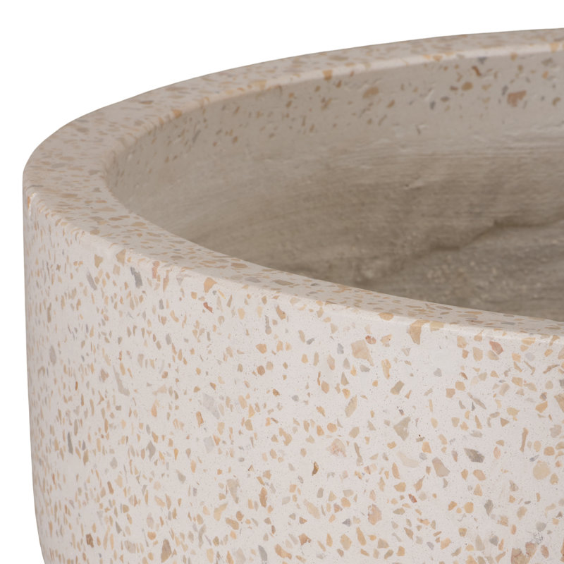 BOL Terrazo Jaune - H 15,5 po x 8 po, H 9,5 po x l 20 po x P 20 po