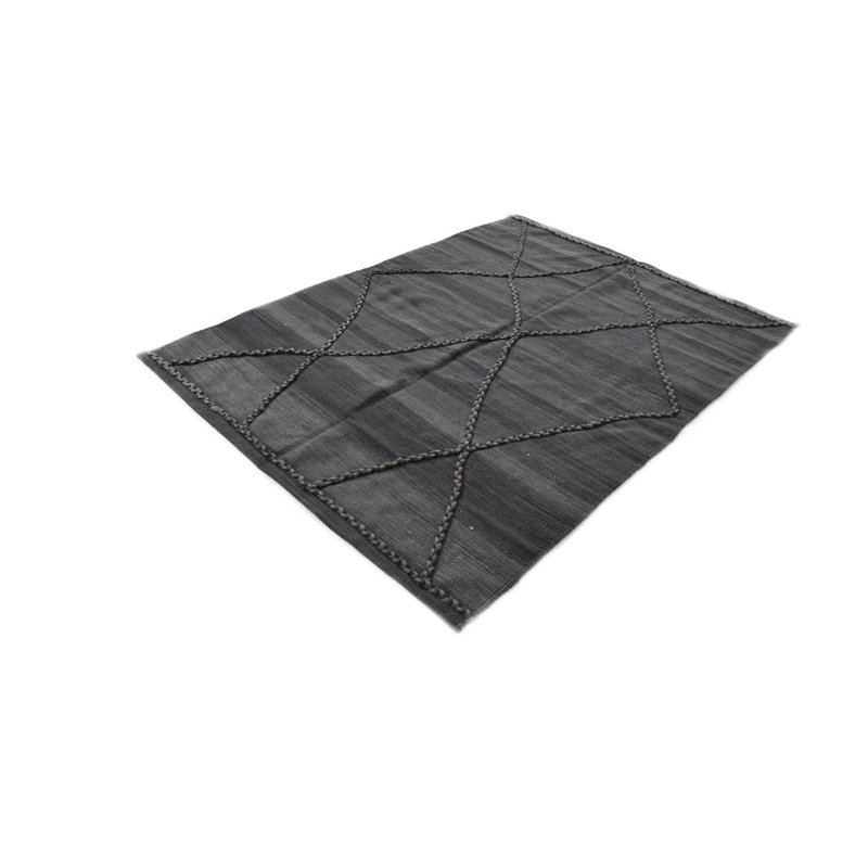 Tapis gris graphite 4 x 6 Pinkerton