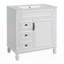 Meuble-lavabo avec lavabo en céramique, armoire avec 2 tiroirs et tablette réglable-1855275787