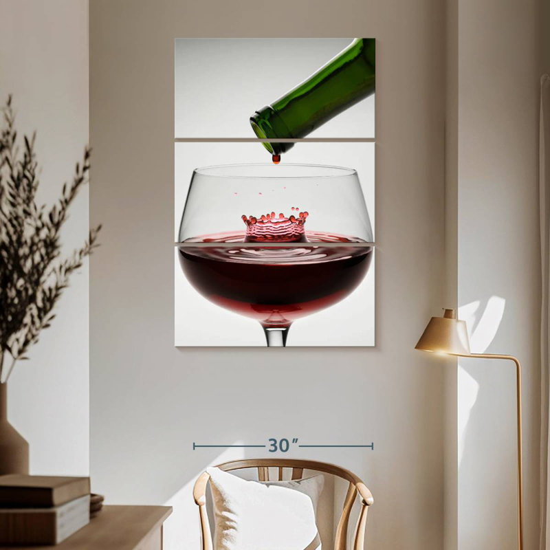 Yarlin Wine Drop, 65" H x 42" W