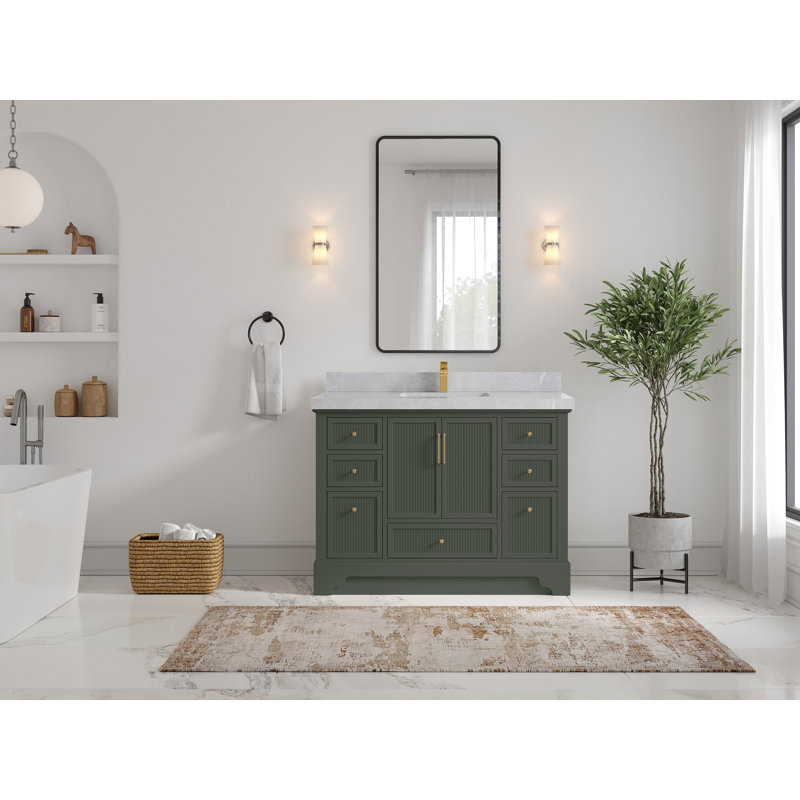 Ensemble de meuble-lavabo simple 48 po avec plateau Alys