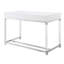 Bureau d'écriture 2 tiroirs avec pieds en acrylique et base en acier inoxydable Ungar-1195385301