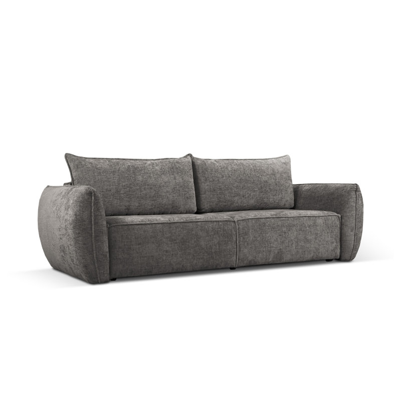 Bernovich 3 Seater Chenille Sofa Bed, Grey