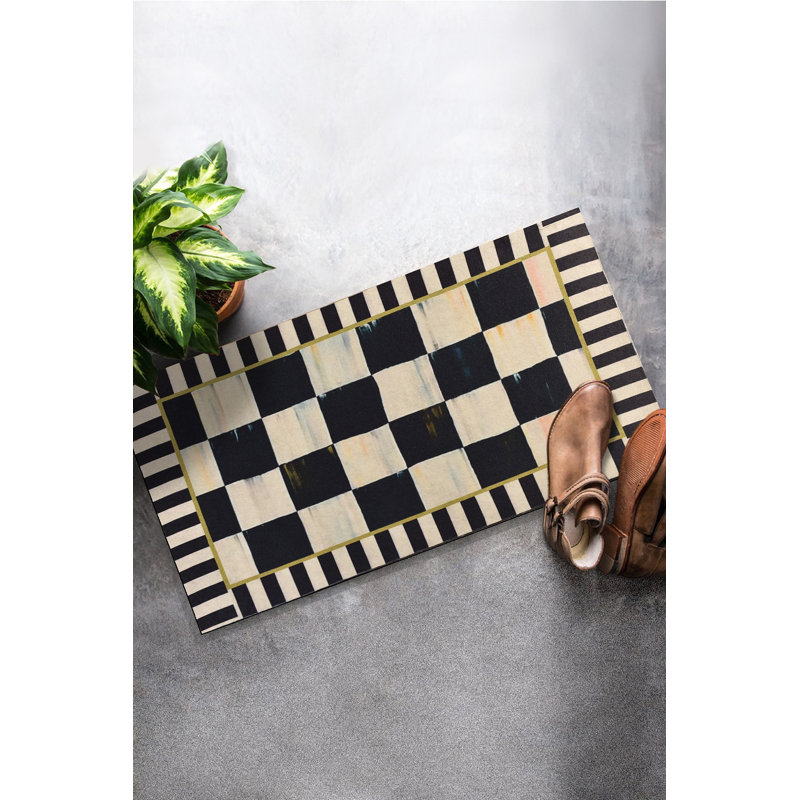 Durable PVC Doormat, Non-Slip Underside, 15.7 x 23.6 inches | 100% PVC Material, Machine Washable at 86°F | Perfect for Indoor & Outdoor Use, Easy to Clean, Stylish & Functional Welcome Mat