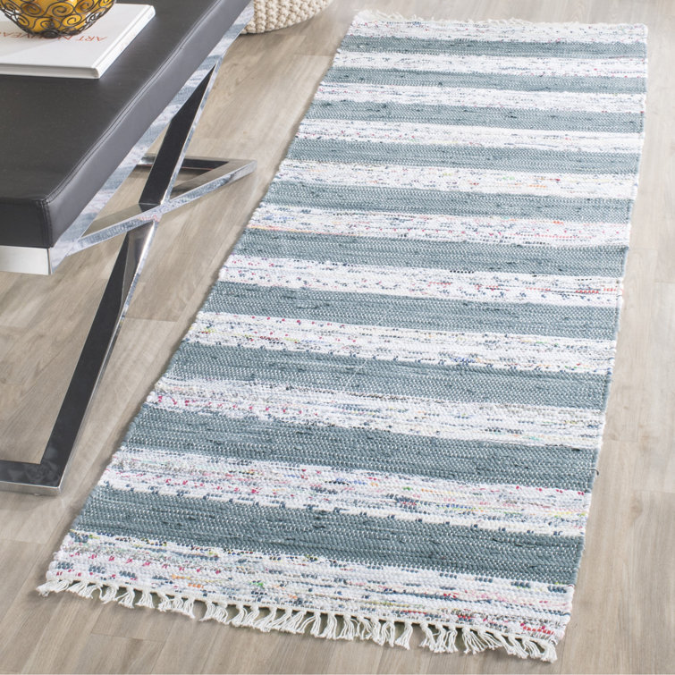 Yokum Hand Woven Cotton Striped Rug