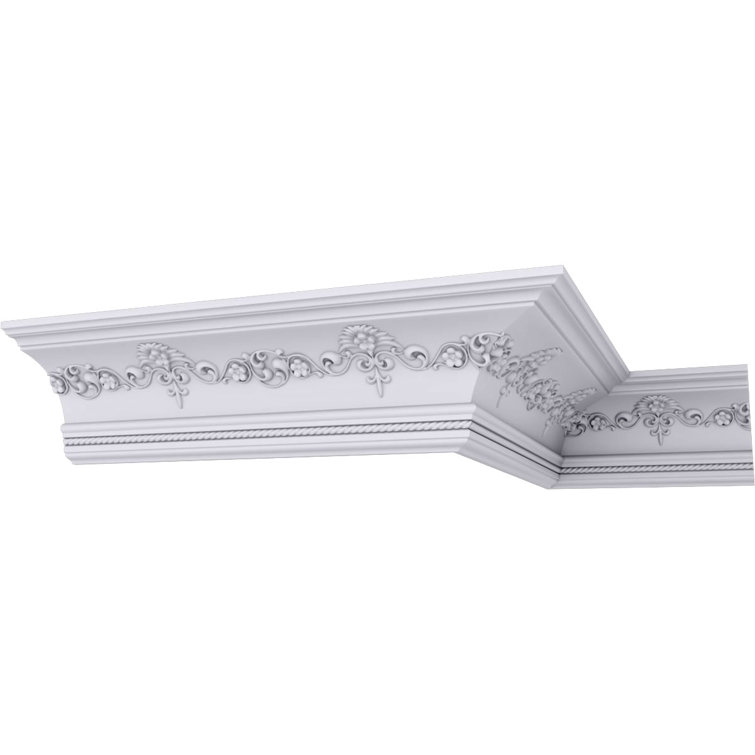 Échantillon - Moulure couronne Endurathane Sydney, H 6 1/4 po x P 6 1/4 po x F 8 7/8 po x L 12 po (répétition 11 3/4 po)