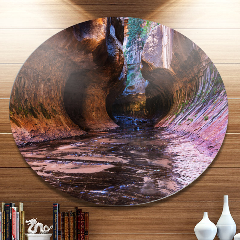 «Cave in Zion National Park Utah», reproduction de photo sur métal, H 36 po x l 36 po x P 1 po