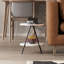 Ritzman Compact Side Table Round Top with Metal Legs-185020673