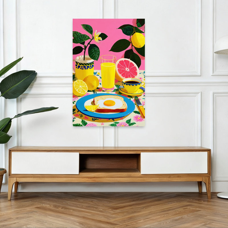 «Vibrant Citrus Petit déjeuner», H 48 po x l 32 po