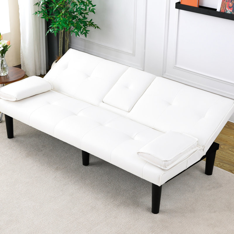 67 - Inch White Bed With Cup Holder And Adaptability To Apartment Dormitories Inch, , Multi Purpose Bed, One Click Switch, Sponge Filling, Coziness