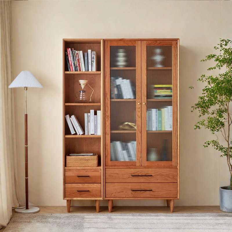 Bibliothèque en bois massif