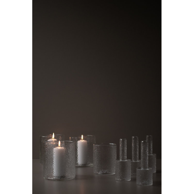 Vase de table en verre Turin, H 4,72 po x l 3,94 po x P 3,94 po