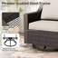  Chaise berçante d'extérieur pivotante en rotin avec coussins (ensemble de 2)-2096465270