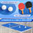 Foldable Ping Pong Table, Small Size 60" X 30" Portable Table Tennis Table With 2 Paddles, Game Net And 2 Balls-103491102
