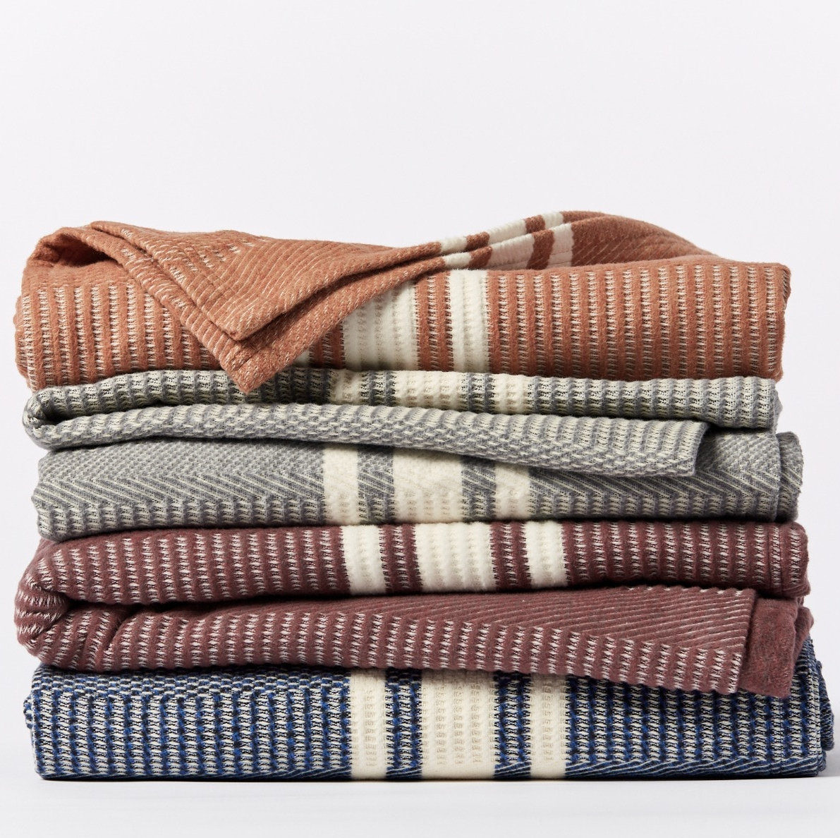 Cirrus Cotton Throw Blanket, Midnight