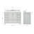 49'' Single Bathroom Vanity with Carrara Marble Top-93359296