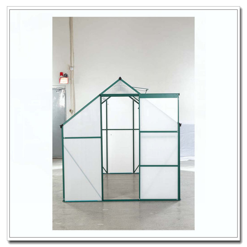 Serre d'extérieur Green-6 x 8 pi, Vert, H 6,4 pi x l 8,2 pi x P 6,2 pi
