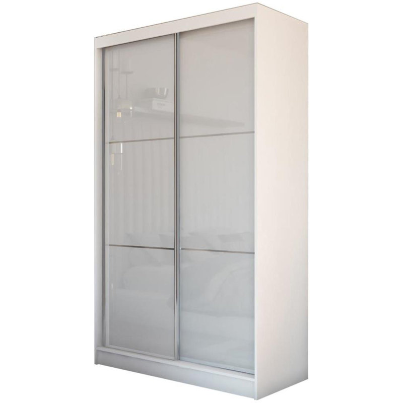 Arlynn 2 Door Sliding Wardrobe, White