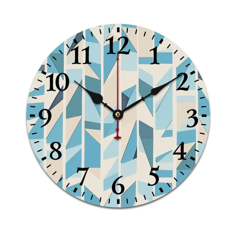 Décoration murale triangulaire bleue 12 x 12 po