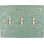 No Subject 3 - Gang Toggle Light Switch Standard Wall Plate