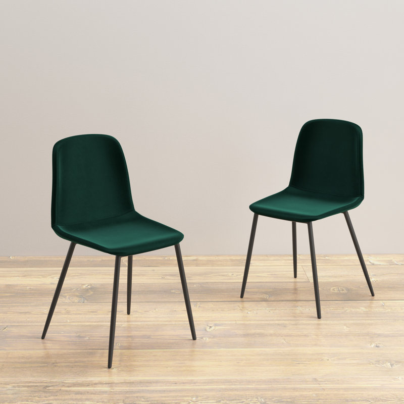 Chaise en velours Kody Comfort +, Velours émeraude