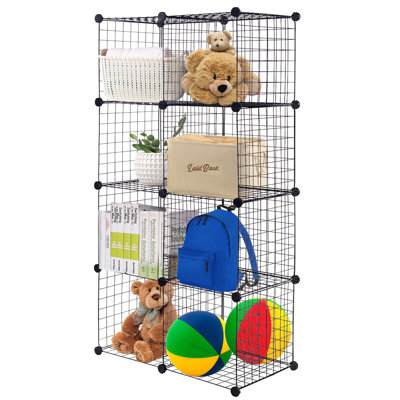 Bryce 56'' H x 28'' W Metal Cube Bookcase