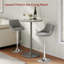 Dequawn Swivel Upholstered Adjustable Height Counter Stool with Metal Frame-1407296218