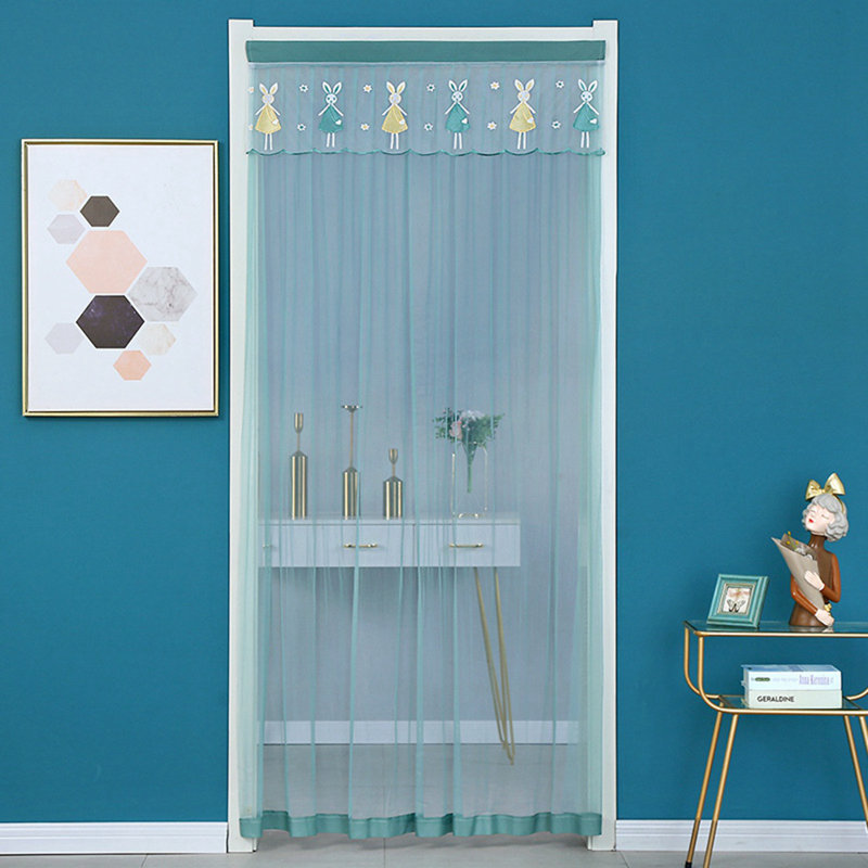 4PCS Door Curtains For Doorway, Cute Semi Blackout Curtains Privacy Drape Decor For Temporary Room Dividers Bedroom Living Room, W39.9Inxl78.7In