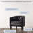 Zeniyah 28.25 Wide Faux Leather Barrel Chair-858419820