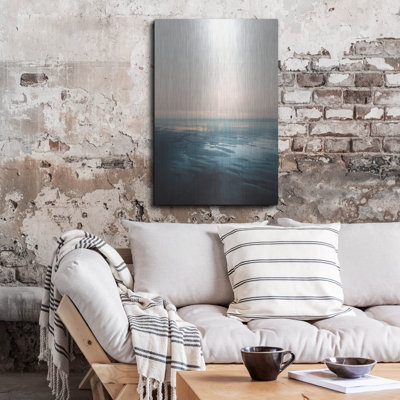 Art mural en métal «Ocean 29» par Ian Winistanley Beachcrest Home ™