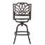 Tabouret pivotant en fonte d'aluminium l 21,60 po x P 25,50 po x H 48,81 po