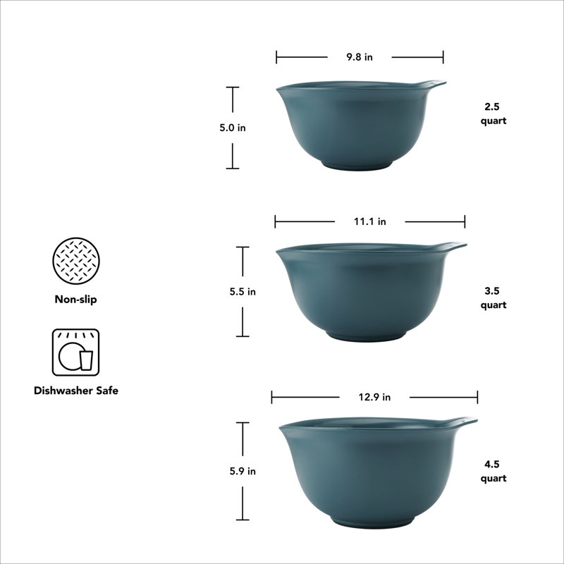 Ensemble de bols à mélanger 3 pièces KitchenAid® Universal