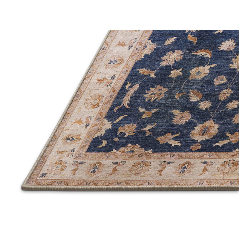 Tapis oriental brun / bleu Mannheim, Tapis de couloir 2 pi x 5 pi