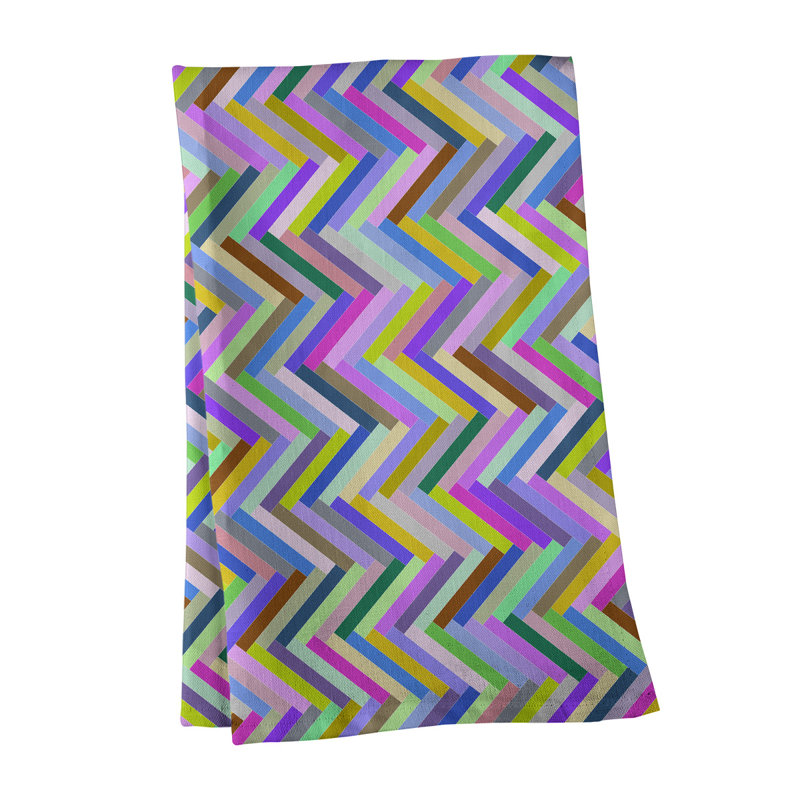 Tea Towel Kitchen Towel, Purple, Polyester Twill