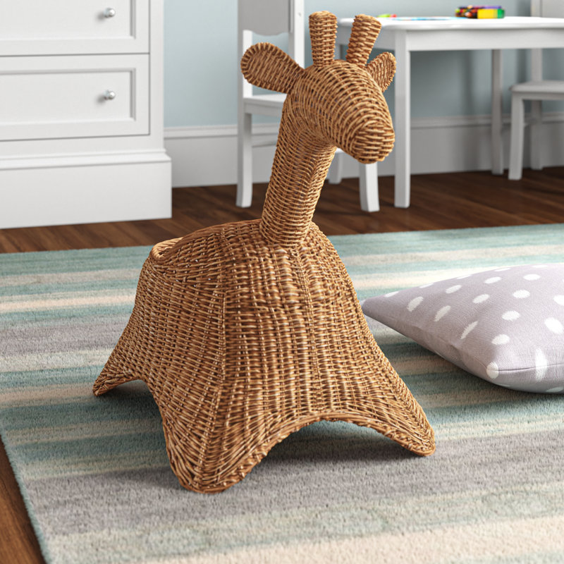 Giraffe Wicker Basket