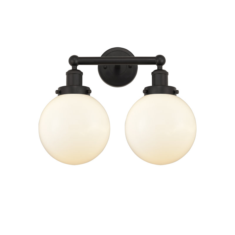 Alphonsa 2 - Light Dimmable Vanity Light, Matte White, Oil Rubbed Bronze