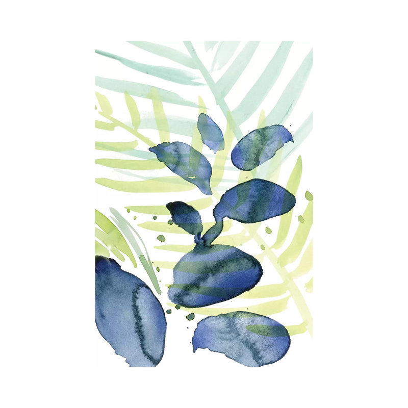 Queen Palms II by Jennifer Paxton Parker - Wrapped Canvas Painting, 30.48 cm H x 45.72 cm W
