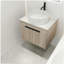Ensemble de meuble-lavabo mural 24 po avec lavabo en céramique-120102410