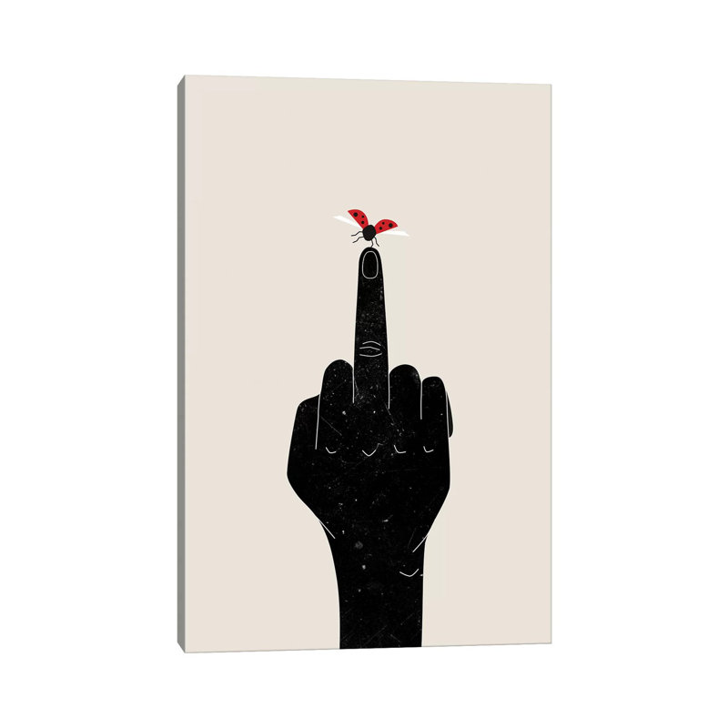Ladybug - Wrapped Canvas Print, 20.32 cm H x 30.48 cm W