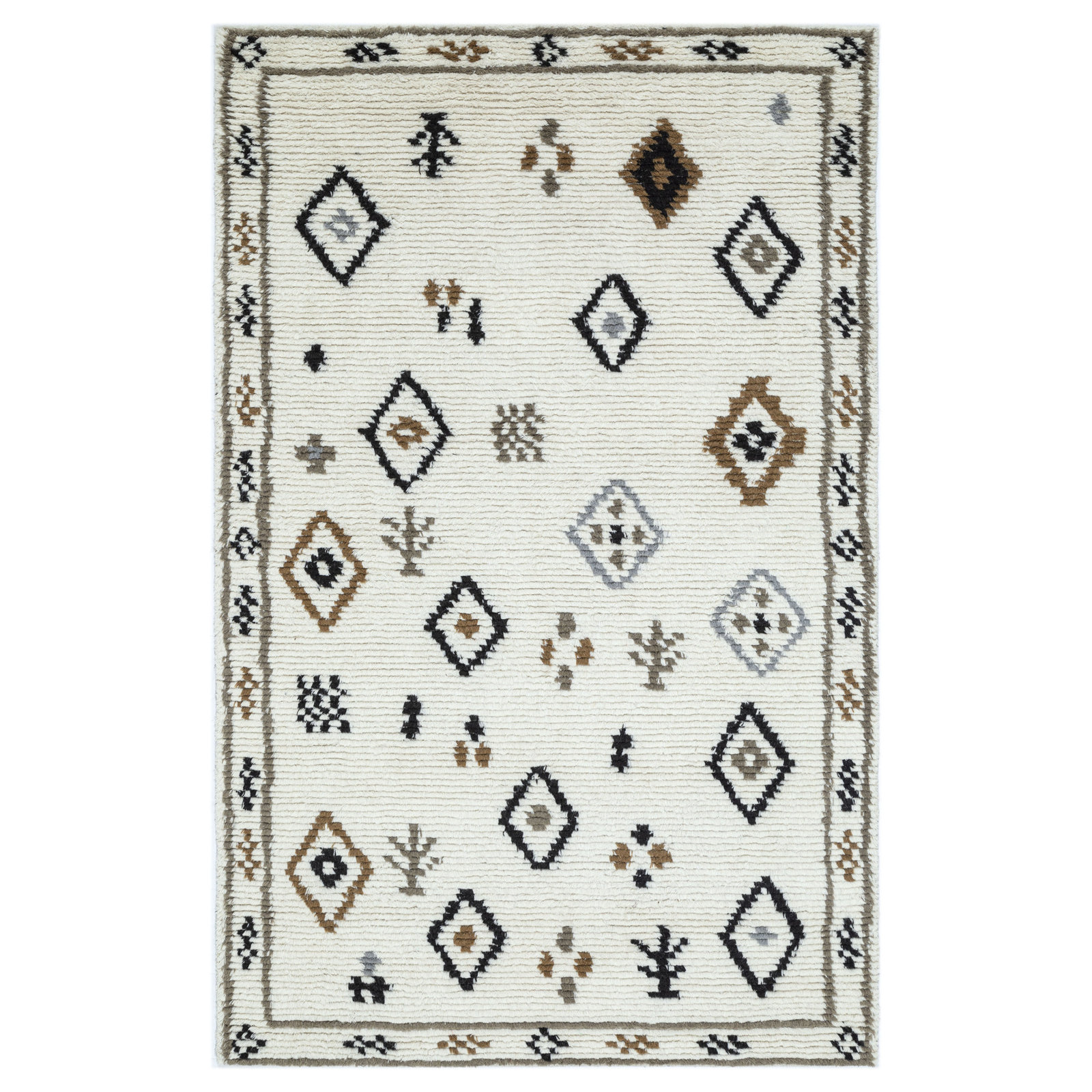 Rivah Hand-Tufted Geometric Rug, Rectangle 5' x 8'
