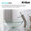 Lavabo de salle de bain vasque circulaire en verre-10363219