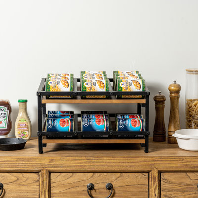 Kitchen Pantry Cabinet Countertop Can Organizer