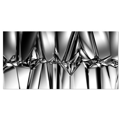 « black white crystal background », reproduction d’impression sur toile tendue