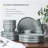 TABLE 12 16-Piece Dinnerware Set, Stonewashed Dinnerware Set for 4
