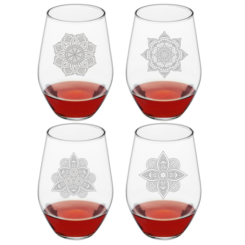 Ensemble de verres à vin sans pied 19 onces 4 pièces Leandra