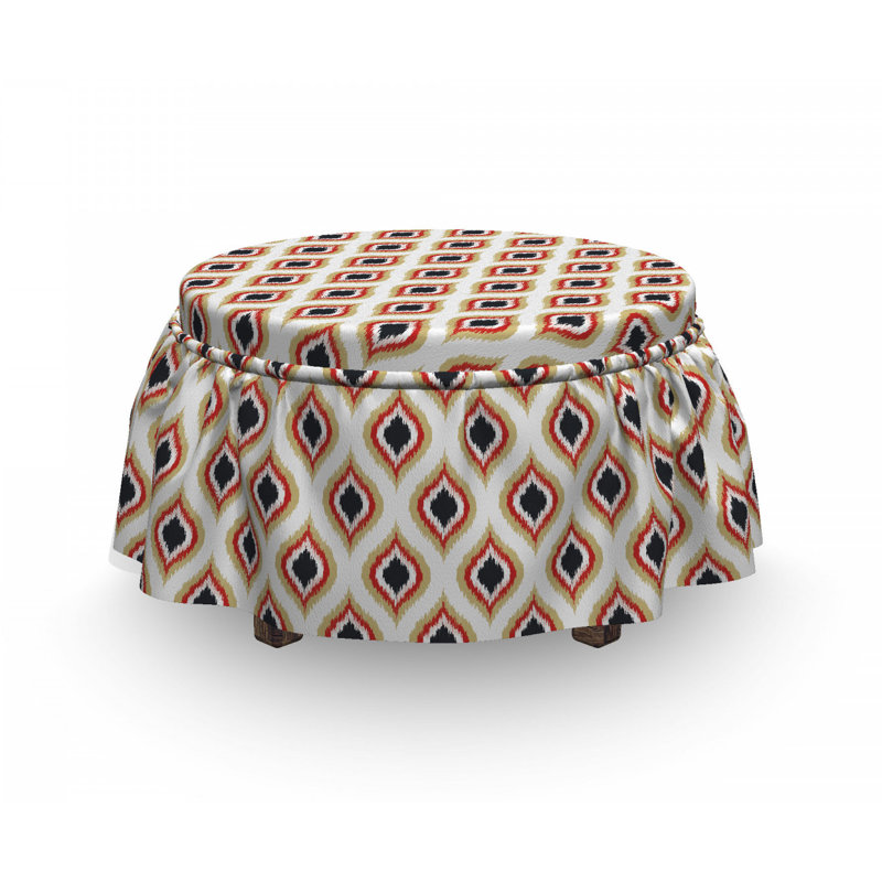Box Cushion Ottoman Slipcover