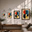 Divided Geometry Geometric - Framed Print-1549658865-1549658874