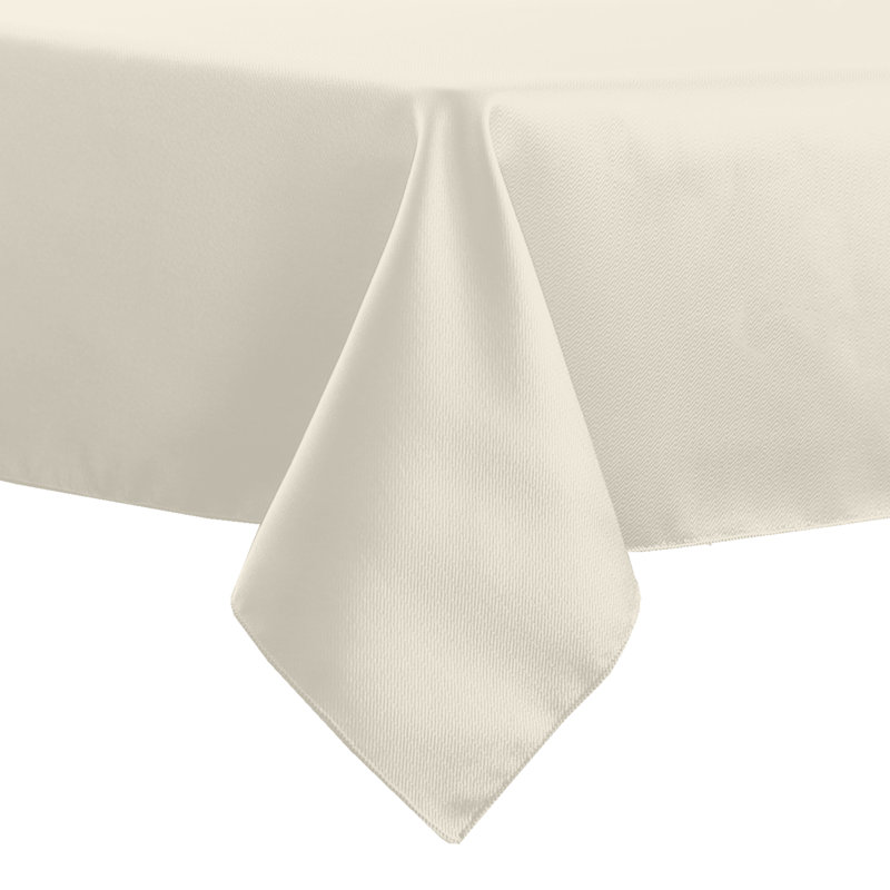 Ultimate Textile -3 Pack- Herringbone - Fandango 60 X 108-Inch Rectangular Tablecloth, Ivory Cream