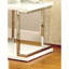 Table de bout chic avec cadre et tablette de rangement ouverte
